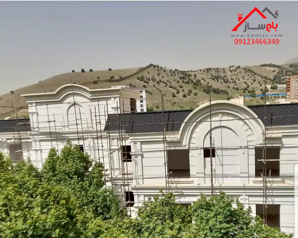 مراحل اجرایی سقف شیبدار