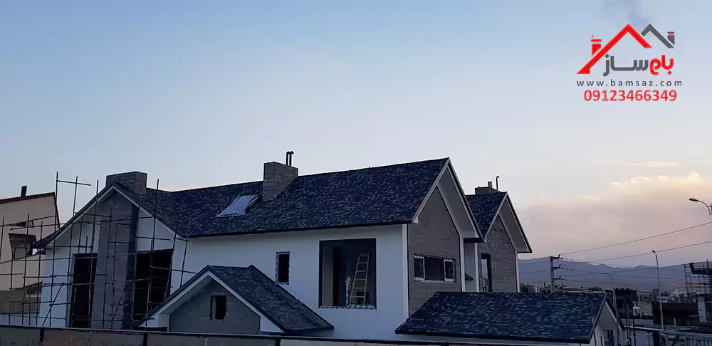 ساخت سقف شیروانی ویلا