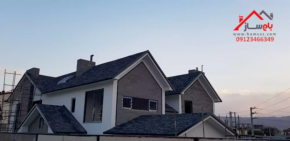 نمونه انواع سقف شیروانی ویلا