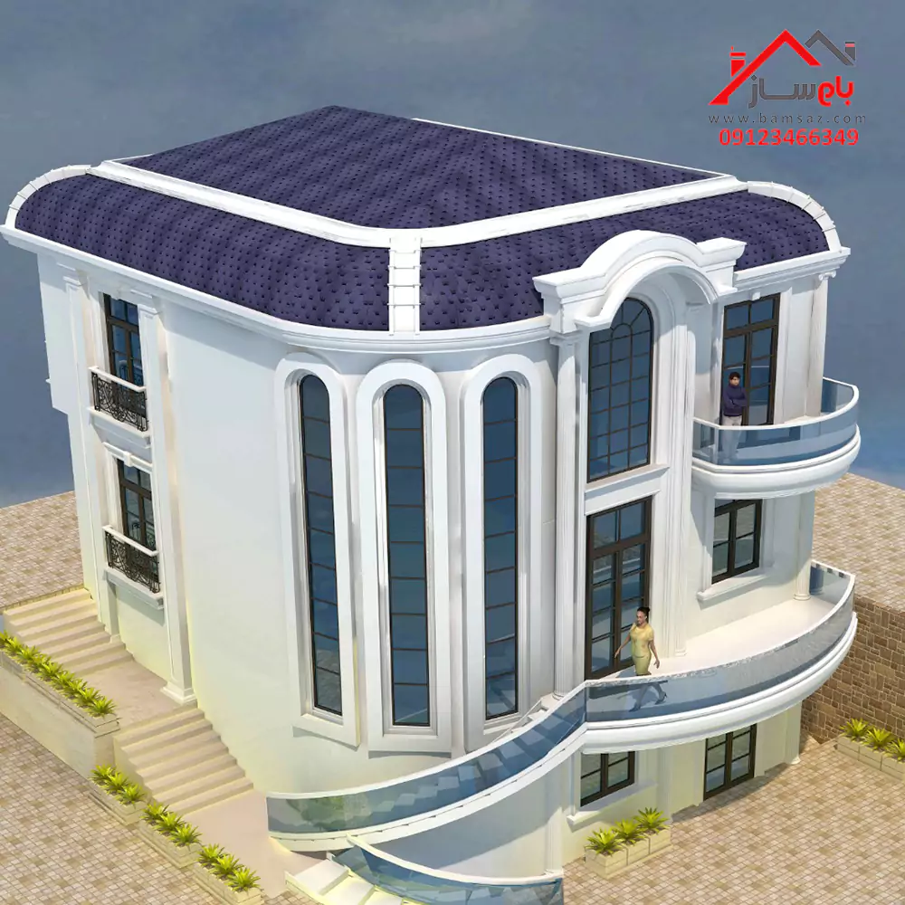 طراحی ویلا کلاسیک بام ساز اصول طراحی ویلای کلاسیک