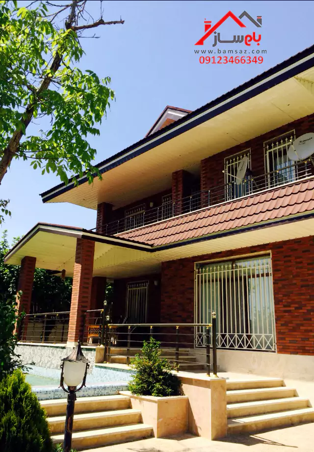 طراحی ویلا کلاسیک بام ساز نمونه طراحی ویلا کلاسیک