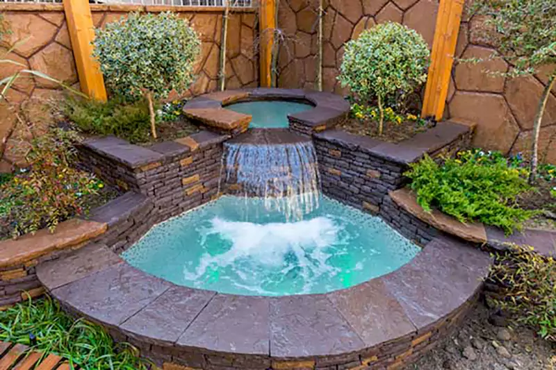 آبنما سنگی ویلا بام ساز آبنما سنگی ویلا