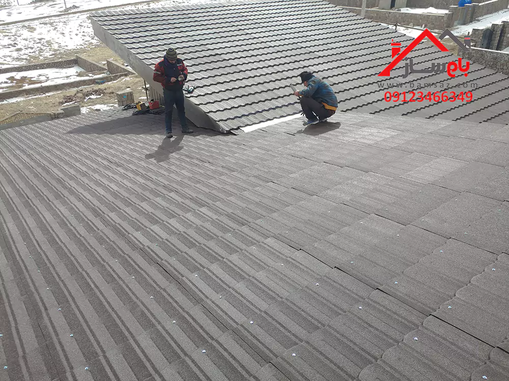 ویلا همکف مدرن بام ساز سقف شیروانی دو شیب