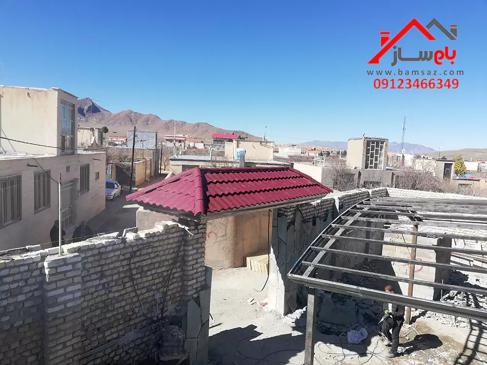 نمای ساختمان ویلایی کوچک ایرانی