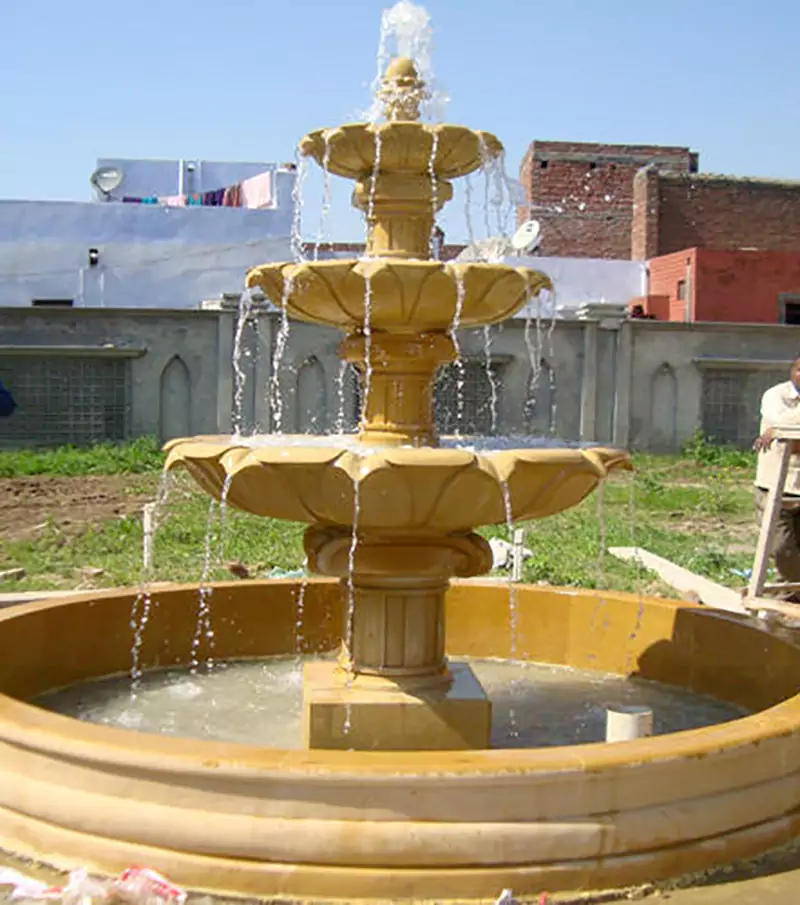 آبنما سنگی ویلا بام ساز انواع آبنمای سنگی مناسب